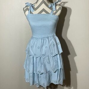 Sincerely Jules Size XS Blue Tiered Mini Dress